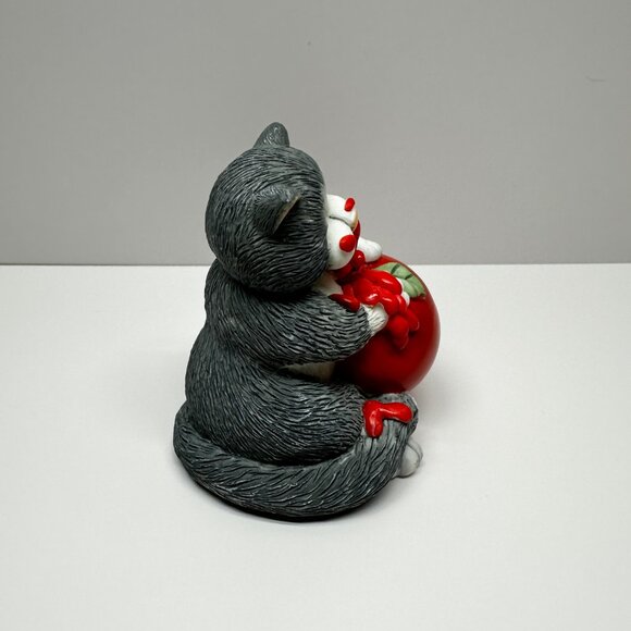 Comic Curious Cats Grey Gray Cat Sauced Tomato Pizza Sauce Chubby - Picture 5 of 6